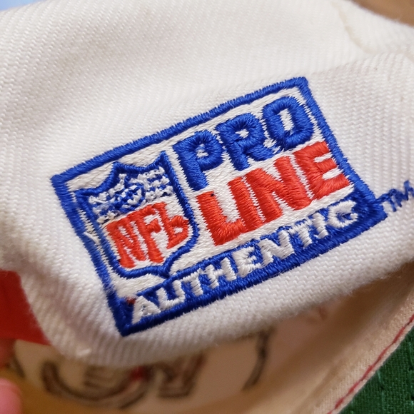 RARE Kansas City Chiefs Vintage Shark Tooth Pro Line Logo Athletic Snapback Hat - Picture 11 of 12